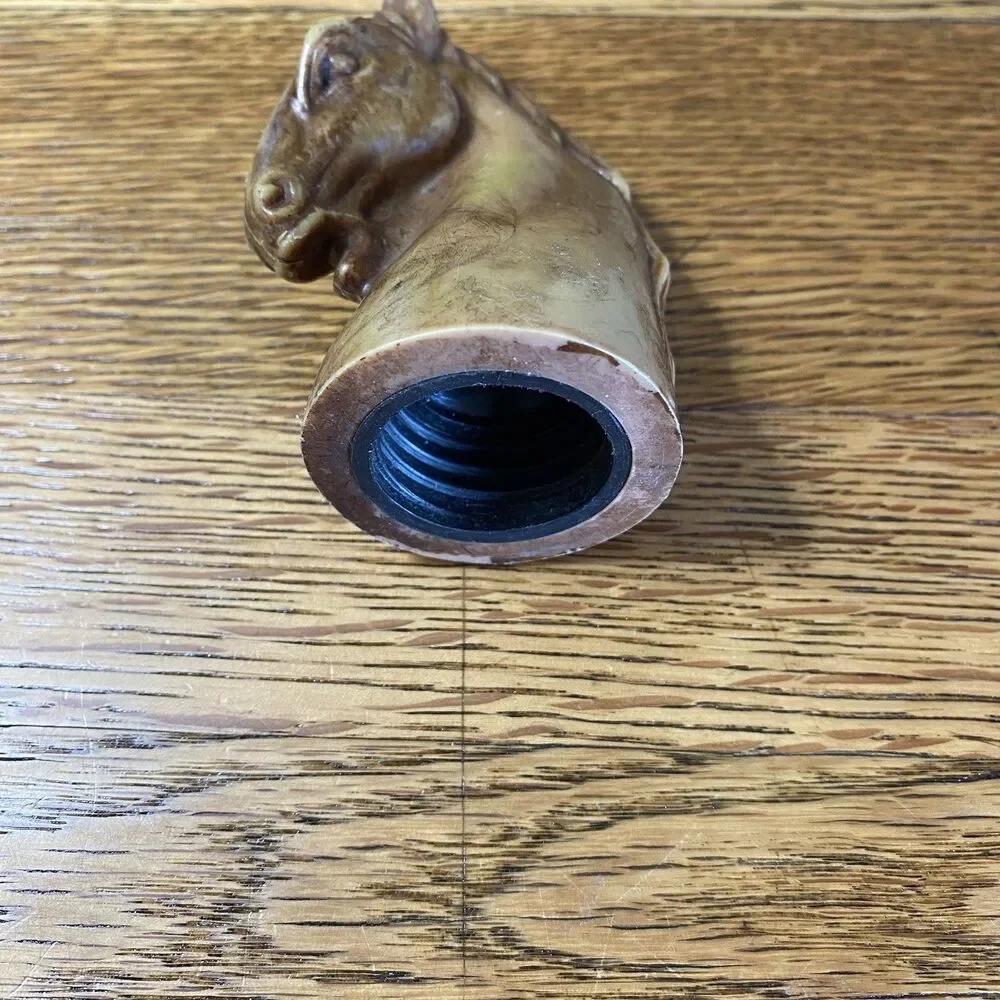 Horse Head Figure Twist/Screw Bottle Topper Brown 3 Inch